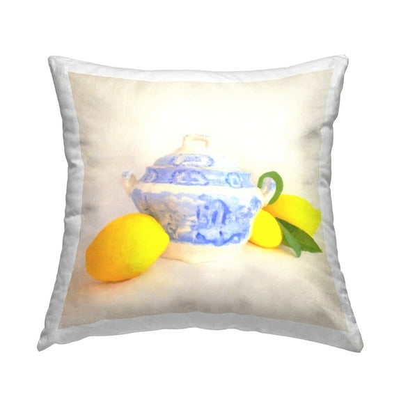 Stupell Industries Kitchen Lemon Still Life Decorative Printed Throw Pillow Design by GraffiTee Studios