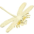 thumbnail image 3 of DEMACRIO 2Pcs Dragonfly Shape Knobs Zinc Alloy Closet Door Handle Golden Vintage Style For Drawers 3.14X3.14X0.79In, 3 of 8