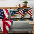 thumbnail image 5 of SLYNSHome 4th of July Pillow Covers Decorations 18x18 inch Memorial Day Patriotic American Flag Eagle Throw Pillowcase Independence Day Cushion Cover for Sofa Bed Car, 5 of 6