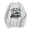 thumbnail image 4 of Fiaer Ruising 2025 Sweatshirt Women Cruising Long Sleeve Pullover Loose Fit Crew Neck Graphic Tops Grey XL, 4 of 4