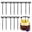 Black, variant on Bow Appetizer Picks - 40 Pack Pink Skewers with Bows for Party Supplies, Wedding Decorations