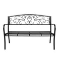 thumbnail image 1 of SalonMore Park Bench 51" Art Powder Coated Cast Iron Bench, 1 of 10
