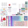 thumbnail image 4 of Kit de diseño de moda para niñas: más de 500 piezas, kit de creatividad y manualidades para niños con 4 maniquíes, cuaderno de bocetos de diseñador de moda, kit de costura para niñas, 4 of 5