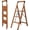 Woodgrain, variant on Step Ladder 3-Step Woodgrain Finish Aluminum Folding Step Ladders Wide Pedal,Anti-Slip Max 330 lbs