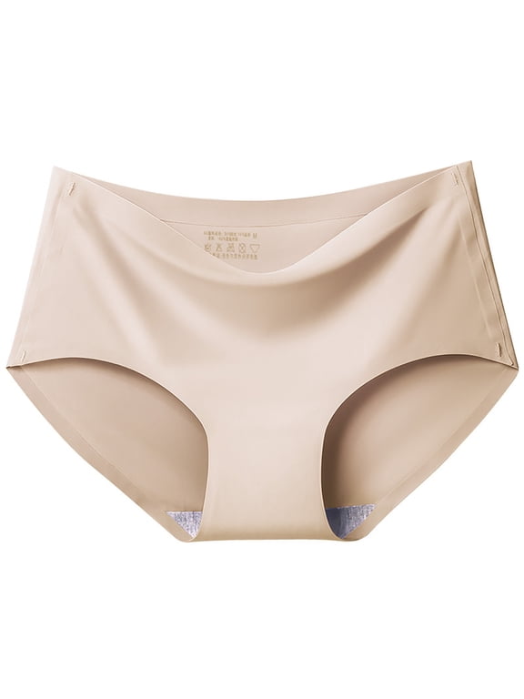 Womens Custom Logo Waist Striped Tanga Panties No Show Underwear Cotton Thong Breathable Stretchy Personalized Letter Comfortable Briefs S-XXL, Beige,XL