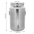 thumbnail image 6 of Wildnix 76L Sealed Transport Bucket with Faucet, Large Capacity Stainless Steel Milk Can for Easy Dispensing of Liquids, Ideal for Milk, Juice, Oil, 6 of 6