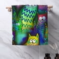 thumbnail image 5 of YFYANG Absorbent Towel, Soft Skin-Friendly Watercolor Doodle Cartoon Cat Washcloth Bath Towel, Suitable for All Skin, 27.5 x 16-inch, 5 of 7