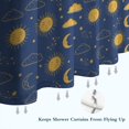 thumbnail image 6 of Blue Sun Moon Cloud Star Pattern Shower Curtain 72"x84" ,Bathroom Decorative Shower Curtains Set with 12 Hooks,Modern Waterproof Washable Shower Curtain, 6 of 6