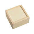 thumbnail image 2 of Abbracc Wooden Box Container Keepsake Box for Cards Home Decorations Desk Organizers 9x9x5cm, 2 of 9