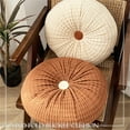 thumbnail image 5 of Patio Seat Cushions Car Seat Cushions for Driving Simple Solid Color Window Mat Futuan Dining Chair office Cushion Sofa Round Backrest Soft Skin Not Easy To Deform 16x16In, 5 of 7