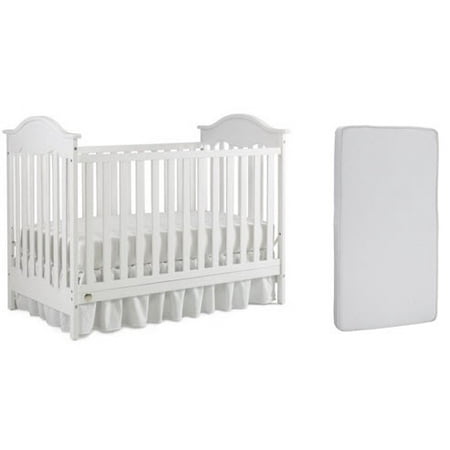 Fisher Price Newborn Crib - Fisher-Price Charlotte 3-in-1 Convertible Crib and Mattress Value Bundle