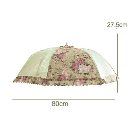 

MRULIC Kitchen Food Umbrella Cover Picnic Barbecue Party Fly Mosquito Mesh Net Tent NE Mint