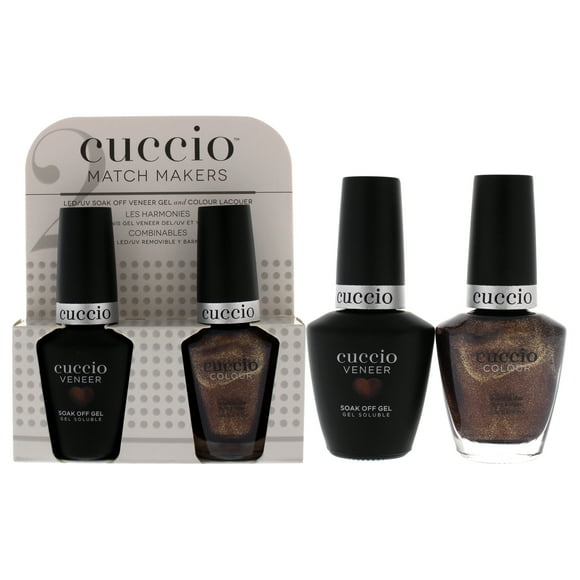 Cuccio Colour Empapa de la chapa de 0.44oz del esmalte de uñas del gel, esmalte de uñas del color de 0.43oz Set de Match Makers - Puntos Brownie 2 Pc Cuccio Cuccio Colour Empapa de la chapa de 0.44oz del esmalte de uñas del gel, esmalte de uñas del color de 0.43oz