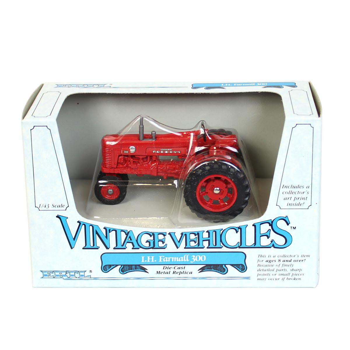 1/64 ERTL custom made farm toy 656 international wide front tractor w/ ih loader