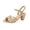 Exquisite Shoes - Gold, variant on Samdudou Dress Sandals for Women Open Toe Chunky Block Heel Glitter Sparkly Strappy Criss Cross Ankle Buckle Wedding Evening Party Prom Shoes