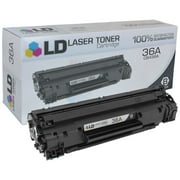 LD Compatible Replacement for HP 36A CB436A Black Laser Toner Cartridge for use in LaserJet M1522n MFP, M1522nf MFP, P1505, P1505n