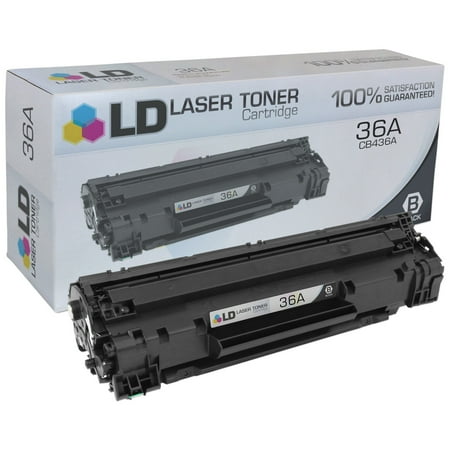 LD Compatible Replacement for HP 36A CB436A Black Laser Toner Cartridge for use in LaserJet M1522n MFP, M1522nf MFP, P1505, P1505n
