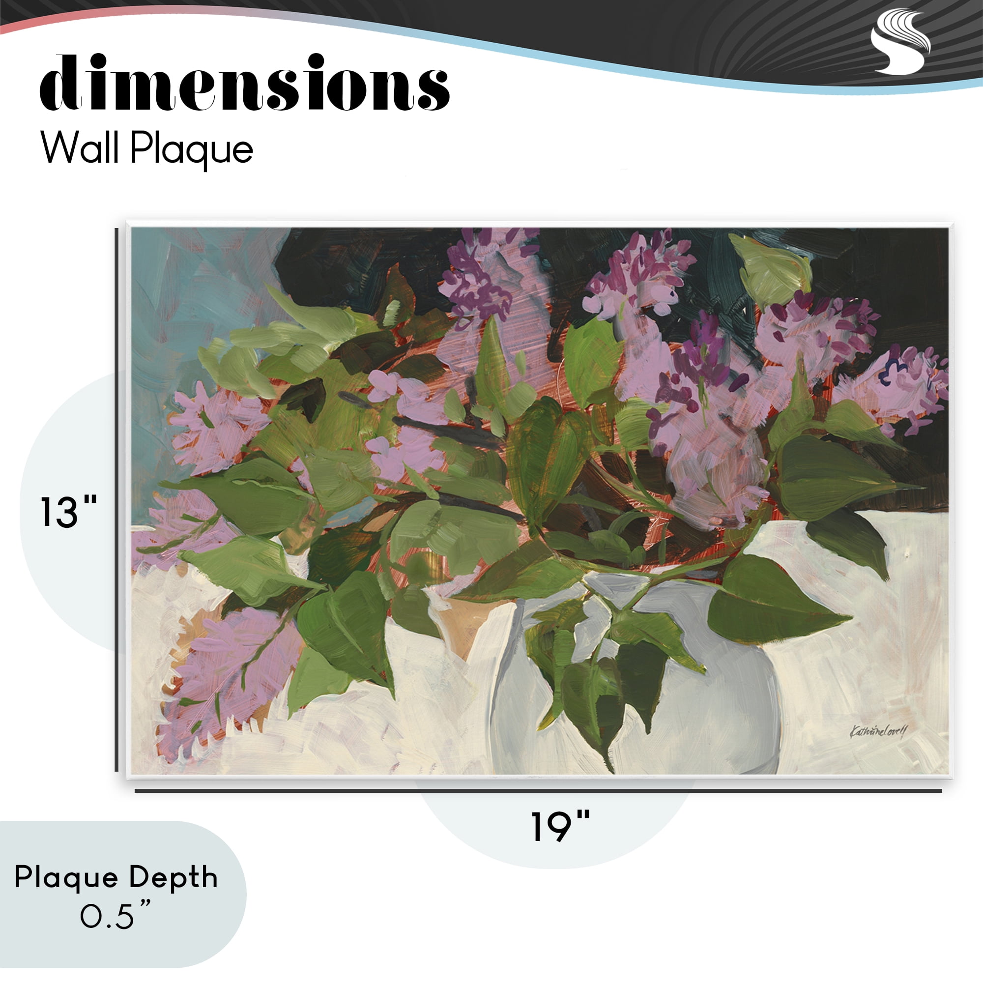 Stupell Industries June Lilacs Bouquet Wall Plaque Art, design by Katherine Lovell