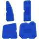 thumbnail image 1 of Juego de herramientas para calafateo de silicona de 4 piezas, kit más suave para juntas, Compatible con acabado de sellado de lechada selladora de silicona (azul), 1 of 5