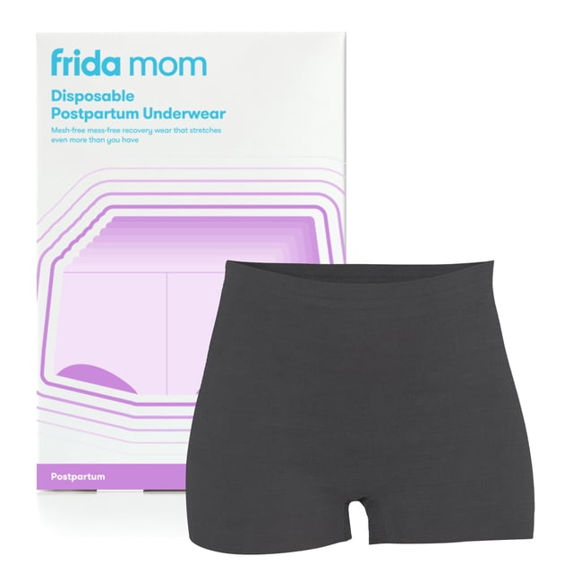 Pantalones cortos desechables Frida Mom para posparto, 8 piezas, negros