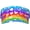 C2835, variant on Cute LGBT Hats LGBT Gay Pride Sports Sun Visor Hats Adjustable Rainbow Visor Cap for Men Women