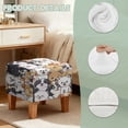 thumbnail image 7 of SCRAWLGOD Dogs Pattern Ottoman Cover Square, Stretch Ottoman Cover Square Folding Storage Stool Furniture Protector Soft Slipcover for Living Room, 7 of 7