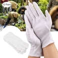 thumbnail image 1 of Gants de Protection 12 Paires Gants en Coton Gants de Protection pour Usage Industriel Agricole Ménager Blanc, 1 of 8