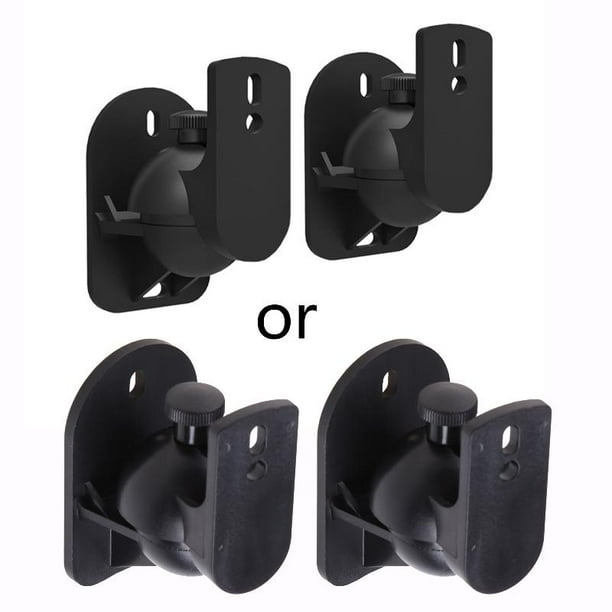 Universal Surround Small Satellite Ceiling Speaker Brackets 1Set Black