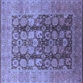 thumbnail image 1 of Ahgly Company Indoor Square Oriental Blue Traditional Area Rugs, 6' Square, 1 of 4