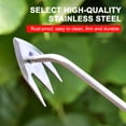 thumbnail image 3 of Bxaolu Weed Puller Tool, Garden Stainless Steel Weeder Tool Hand Weeder Tool, Multi-Purpose Weed Remover Tool Weeding Tools for Gardening(Wooden Handle), 3 of 8