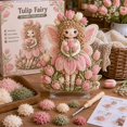 thumbnail image 4 of 3D Flower Fairy Fabric Poke Art Kit DIY Educational Craft Toy for Kids Handmade Art Project Birthday Gift Home Desk Decor Party Favor, 4 of 4