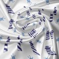 thumbnail image 5 of Ambesonne Navy Blue Valance Pack of 2, Aqua Ornate Pattern, 54"X12", Pale Blue Dark Blue, 5 of 5