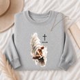thumbnail image 4 of Jollimate Reaching Hand of Jesus Sweatshirt, Jesus Is King Christian Pullover, Religious Crewneck for Women, 4 of 6