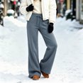 thumbnail image 2 of Auralook Women's Fleece Lined Yoga Pants with Pockets Soft High Waist Flare Leggings Winter Warm Pants, 2 of 7