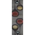 thumbnail image 4 of Momeni New Wave 2'6" X 8' Contemporary Hand Tufted Wool Runner Rug in Steel, 4 of 4