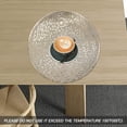 thumbnail image 5 of 4 Pcs Round PVC Placemats for Dining Table, 15 in Hollow Out Mats Vinyl Non-Slip Heat Insulation Kitchen Washable Table Mat Cup Mat Dinner Table Decoration Hotel Restaurant Home Decor - Gold, 5 of 8