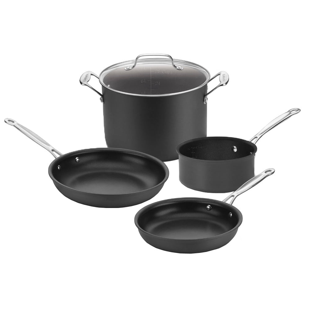 Cuisinart Chef's Classic NonStick Hard Anodized 5Piece Set, Black