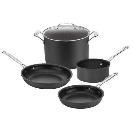 Cuisinart Chef's Classic Non-Stick Quantanium Hard Anodized 5 Piece Cookware Pots Pan Set