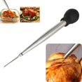 thumbnail image 3 of Jeringa para asado de acero inoxidable para el hogar, aguja para inyector y cepillo de limpieza, bola de goma negra Sailing Electrónica, 3 of 6