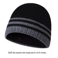 thumbnail image 4 of Jumpingount Gorros de lana de punto de invierno Gorros de protección de calavera a rayas Jersey informal Gorro al aire libre Regalos deportivos Esquí Sombreros negro Jumpingount AP010036-01, 4 of 6