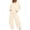 Khaki, variant on Womens Sweatsuits 2 Piece Set Casual Winter Long Sleeve Hoodie Loose Wide Leg Sweatpants Fall Tracksuit