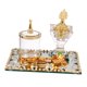 thumbnail image 5 of Juego de quemadores de incienso árabe, adorno de mesa con tarro de almacenamiento de incienso, bandeja de tocador, pinzas, soporte de incienso para, 5 of 9