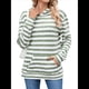 thumbnail image 2 of Camisas de Larga para Mujer, Sudaderas con Capucha y Bolsillo Tipo Canguro, Sudaderas de Otoño. Verde M, 2 of 10
