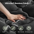 thumbnail image 3 of BEDLORE King Mattress Topper Gray, Breathable Bamboo Pillow Top Pad for Back Pain Relief,6-18 inch Deep Pocket, 3 of 10