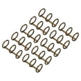 thumbnail image 1 of Unique Bargains 0.63' Dia. 3 Circle Detachable Metal Binder Rings Loose Leaf Rings, Bronze 10 Pack, 1 of 6
