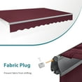 thumbnail image 3 of Macrout Patio Awning 12x8 Feet Sunshade Canopy for Manual Retractable Awnings, 4664 (Burgundy), 3 of 10