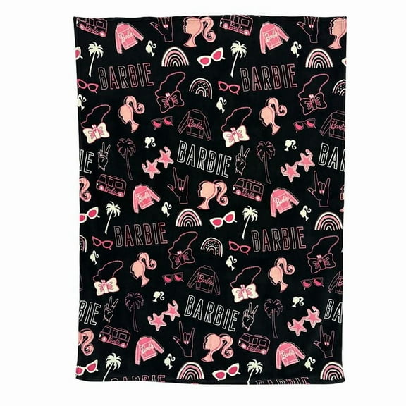 Barbie Fashion Icons Throw Blanket