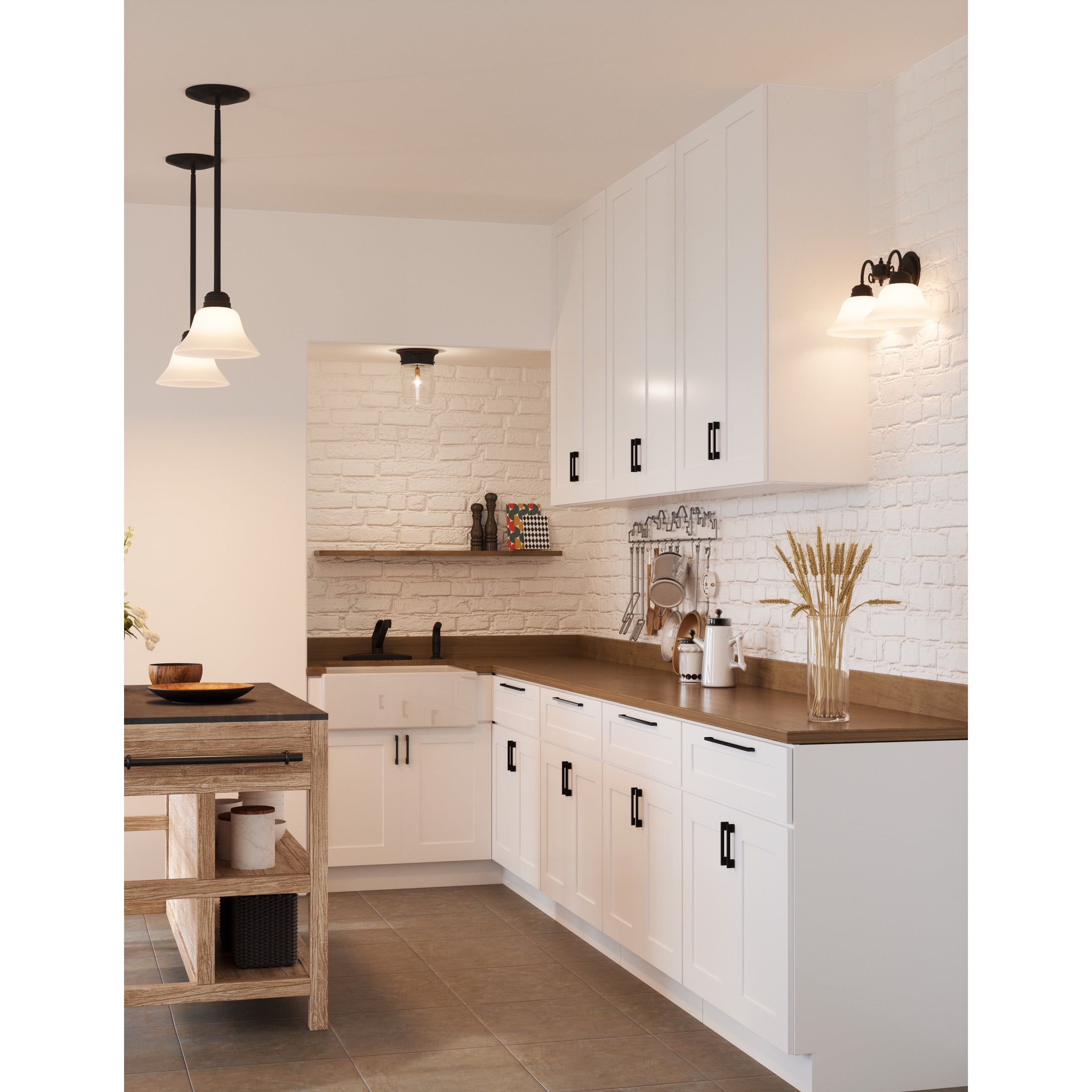 Design House Jelly Jar 1-Light Indoor/Outdoor Flush Mount Ceiling Light, Oil Rubbed Bronze