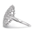 thumbnail image 3 of 925 Sterling Silver Rhodium-plated Cubic Zirconia Ring Size 6, 3 of 7