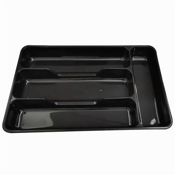 Qiangzon Silverware Organizer, Silverware Organizer, Covered Utensil Tray for Kitchen Drawer and Countertop, Plastic Cutlery and Flatware Storage Box for Spoons Forks Knives Holder